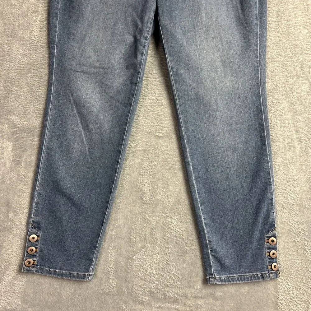 J. Jill Denim Womens Jeans Authentic Fit Slim Ankle Sz. 12 Mid Rise Stretch